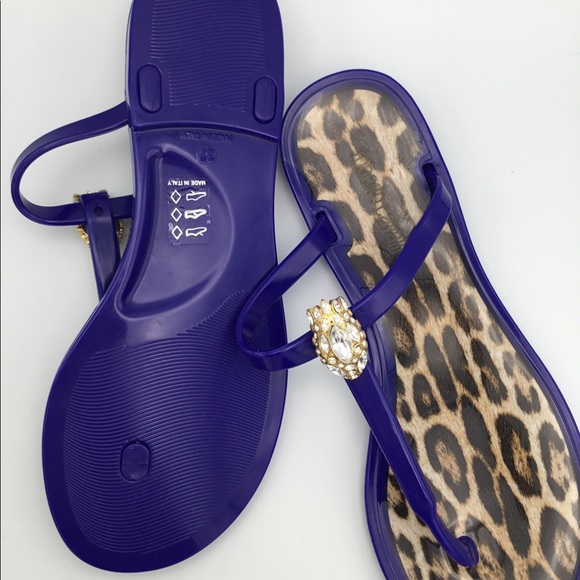 Roberto Cavalli purple blueish sandals 🩴 - Picture 7 of 8